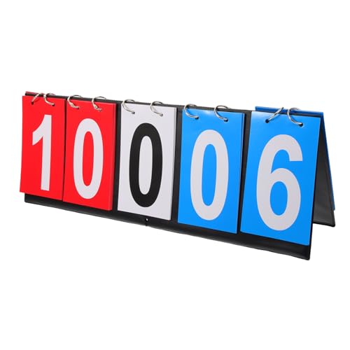 KOMBIUDA Desk Flipper Scoreboard Turn Based Score Tool for Basketball Football Tennis