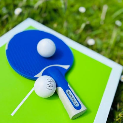 Sure Shot Matthew Syed Outdoor Table Tennis Bat, Blue, One Size