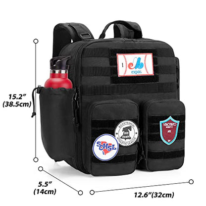 DSLEAF Cornhole Backpack Holds 16-24 Cornhole Bags, Cornhole Patch Bag with Padded Shoulder Straps and Extra Pockets for Tossing Games (Patent Design)