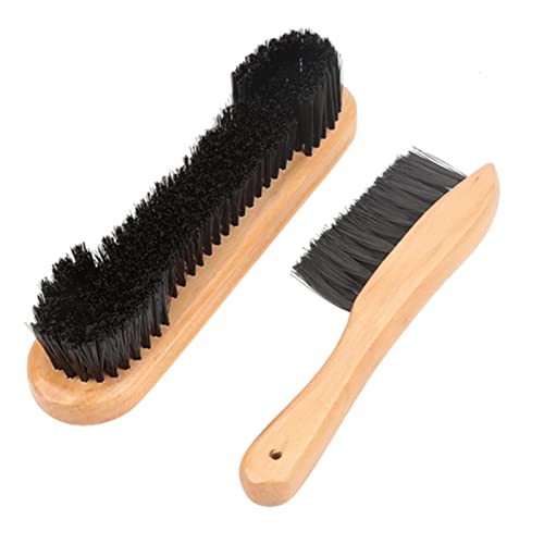 plplaaoo 2pcs Billiards Pool Table Rail Brush Set,Pool Table Brush,Snooker Table Brush Set, Pool Table Felt, Pool Tables Pool Table Felt Cleaner Billiards Pool Table Accessories(Natural Color)
