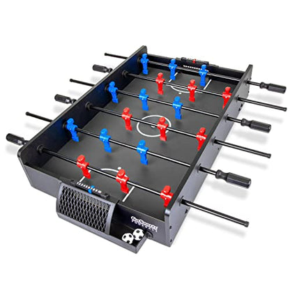 GoSports 32 Inch Tabletop Foosball Game Set - Oak or Black | Tabletop - color: Black