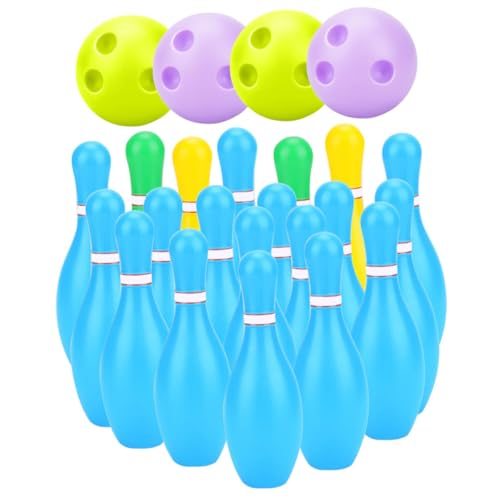 2Sets Bowling Durable Bowling Kit for Pins Balls Fun Interactive Activity for Boys for Kindergarten Play and Parties
