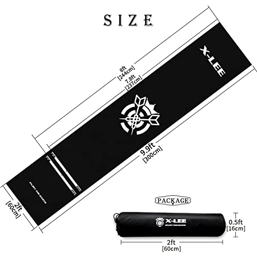 WL&ALLEN Professional and Cool Dart Mat Non Slip - color: black