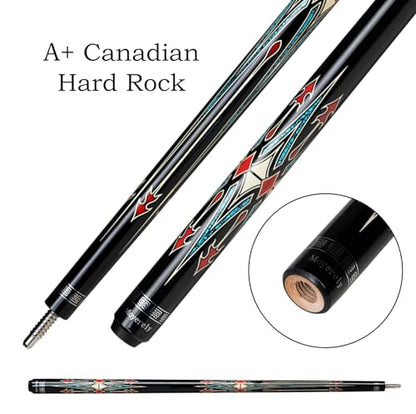Carbon Fiber Pool Cue,11.8mm/12.5mm Low Deflection Cue Stick,Professional Pool Stick with Case - color: MK7+Extension, size: 12.5mm