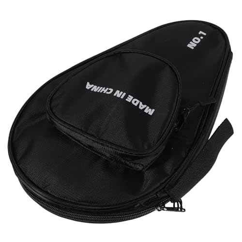 balacoo Table Tennis Paddle Case Paddle Cover Waterproof Racket Storage Zipper Bag with Ball Holder 7 Balls Professional Sports Organizer for Ping Pong Players