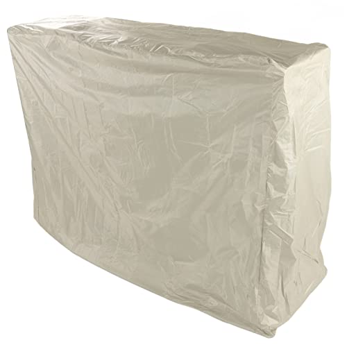 GOWENIC Pong Table Dust Cover, Silver Coating Table Tennis Cover with Drawstring, 190cm Outdoor Courtyard for Tennis - color: Beige, size: 155*75*150cm