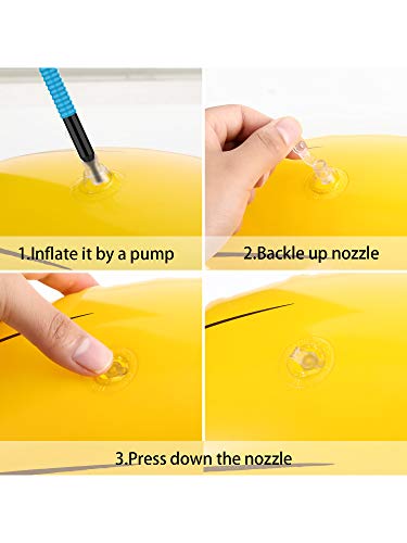10 Pcs Bachelorette Party Game Banana Ring Toss Game Kit, Include 2 Pieces Banana with 8 Pieces Plastic Toss Rings for Swimming Pool Decorations