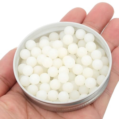 uxcell 100Pcs Nylon Bearing Balls 8mm Polishing Solid Ball, G2 Precision, White - size: 8mm