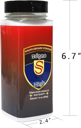 Shuffleboard Sand - Shuffleboard Wax with Mini Dustpan and Mini Brush, 2 Cans(2×14 oz) - style: 4 Cans High Speed