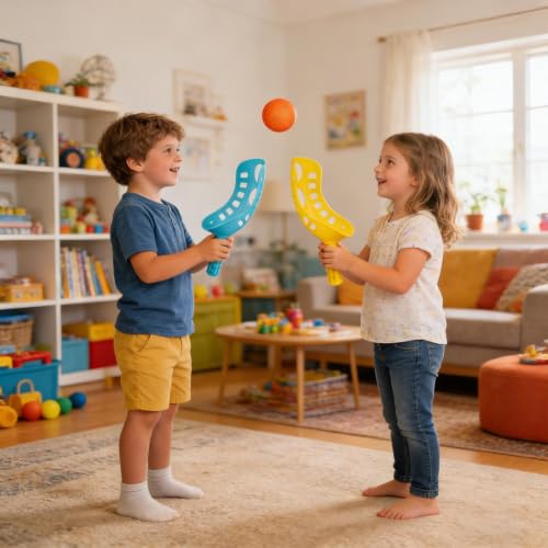 Educational Trackball Game Fun - Versatile Scoop Ball Game, Interactive Kids Adults, Toss Catch Beach Lawn, Portable Yard Backyard Garden Patio Grassland | Trackball for Beach Lawn Yard Backyard - size: A