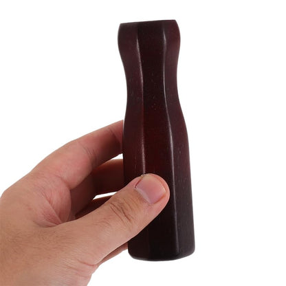 GALPADA 2Pcs Wooden Foosball Table Handles Octagonal Replacement Parts for Indoor Soccer Machine Rods Non-Slip Grip Wine Red