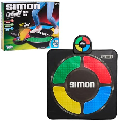 Just Play Hasbro Simon Jump Game Mat with Lights and Sounds, Electronic Memory Games for Kids, Kids Toys for Ages 8 Up