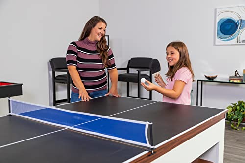 Hathaway Pool Table Combo Set with Benches - color: Walnut