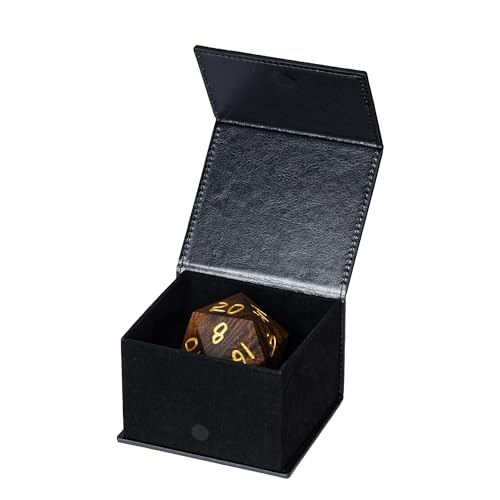 50mm Wooden D20 Dice Polyhedral 20 Sided Dice for D&D Role Playing Games and Other Tabletop Game - color: D20 Garapa