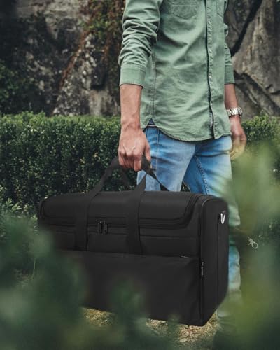 Board Game Bag- Water-Resistant Oxford Fabric with Convertible Handheld Design, 20.5" L x 13" W x 13" H, Includes 3 Elastic Box Bands