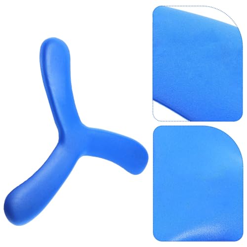 YARNOW Blue Eva Boomerang and Teenagers, Soft Thick Flying Disc Designed for Outdoor Sports and Games, Easy to Throw and Fun for Family Play
