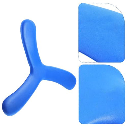 Blue Eva Boomerang Flying and Teenagers, Thick Soft Outdoor Sports Recreation Plaything for Outdoor Activities and Fun Throw and Catch Games