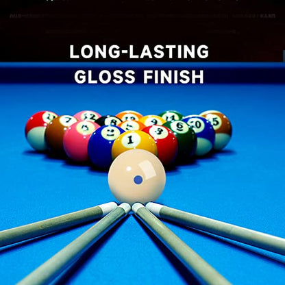 GSE Games & Sports Expert Billiard Practice Training Cue Ball, AAA-Grade PRO Cup Standard Pool Billiard Cue Ball (6 oz 2-1/4" Several Colors Available) - color: Black & Blue