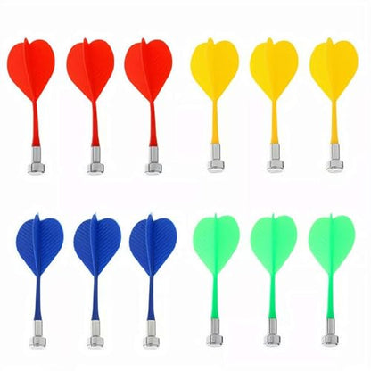 12PC Colorful Magnetic Darts Safety Replacement f/Kids Dartboard Indoor Game