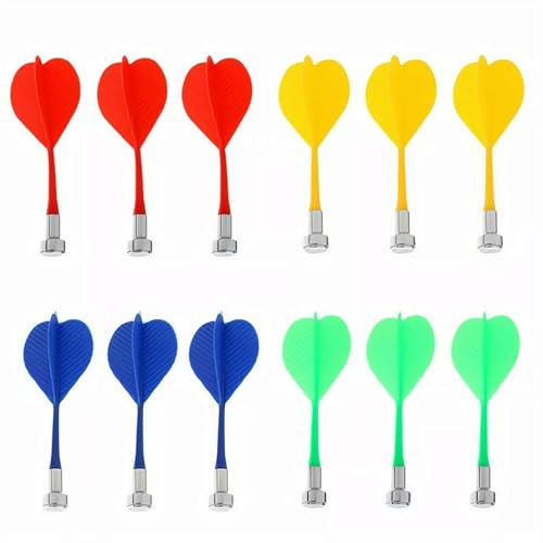 12PC Colorful Magnetic Darts Safety Replacement f/Kids Dartboard Indoor Game