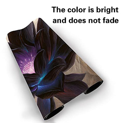 Board Game MTG Playmat Games Size 60X35 cm CCG Compatible for MTG CCG RPG Trading Card Game (Black-Lotus) - color: Black-lotus