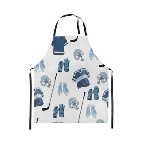Manfei Ball Sports Kids Kitchen Apron - color: Blue White