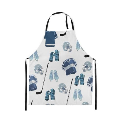 Manfei Ball Sports Kids Kitchen Apron - color: Blue White