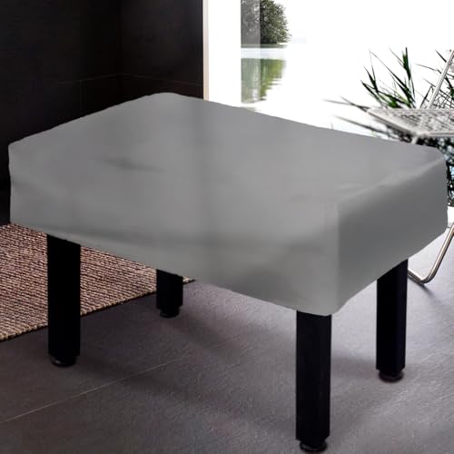 SUNSURE Black 64 x 45 x 18.8(LxWxH) inch Foosball Table Cover Soccer Table Cover Waterproof Dustproof Foosball Tables Protection Furniture Sets Cover (silver) - color: silver