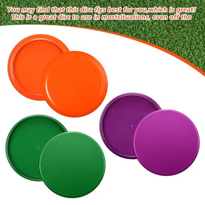 Poen 30 Pack Disc Golf Discs Set Including Putter, Mid Range, Driver Plastic Golf Flying Disc for Starter Beginner, 6 Colors