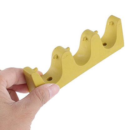 Ruilogod Rubber Snooker Table Billiard Wall Mounted 3 Cue Sticks Rack Holder Pool Yellow (id: 3c9 85d 44c c5a e7d