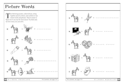 Horse Games & Puzzles: 102 Brainteasers, Word Games, Jokes & Riddles, Picture Puzzlers, Matches & Logic Tests for Horse-Loving Kids (Storey's Games & Puzzles)