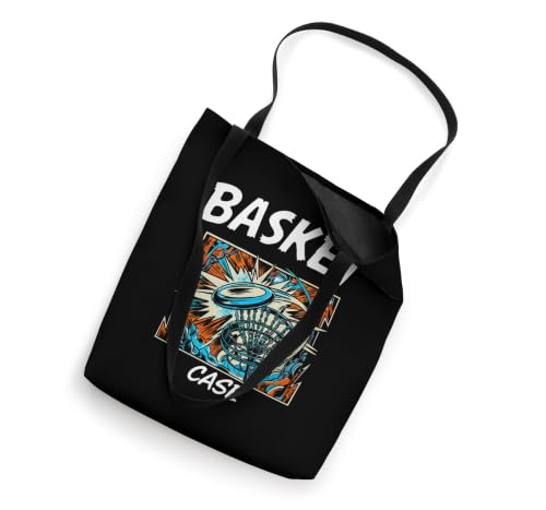 Funny Disc Golf Basket Case Retro Pop Art Tote Bag