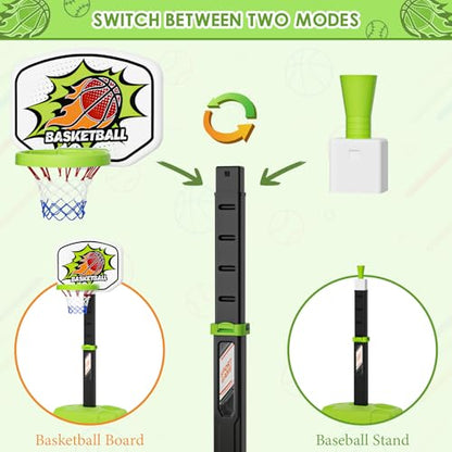 Outdoor Sport Toys Light Up Archery & Toddler Basketball Hoop and Tee Ball Set for Boy Bow and Arrow Set with 10 Suction Cup Arrows Baseball Tee with Automatic Pitching Machine Christmas Birthday Gift
