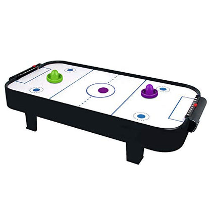 ONE250 Air Hockey Pushers and Red Air Hockey Pucks, Goal Handles Paddles Replacement Accessories for Game Tables (4 Striker, 4 Puck Pack) - color: Purple & Green