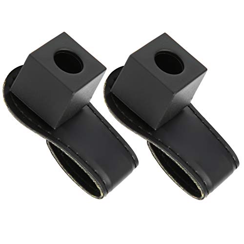RiToEasysports 2Pcs Billiard Chalk Holder,Pocket Pool Chalk Holder Cue Magnetic Belt Clip Compact And Delicate Stitching Billiards Accessories