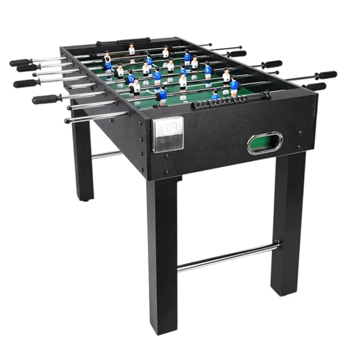 Generic Manual Football Playing Table 47Inch Large Foosball Table Heavy Duty Soccer Gaming Desk for Adults Kids Game Table Set for Family Night/Game Room/Party