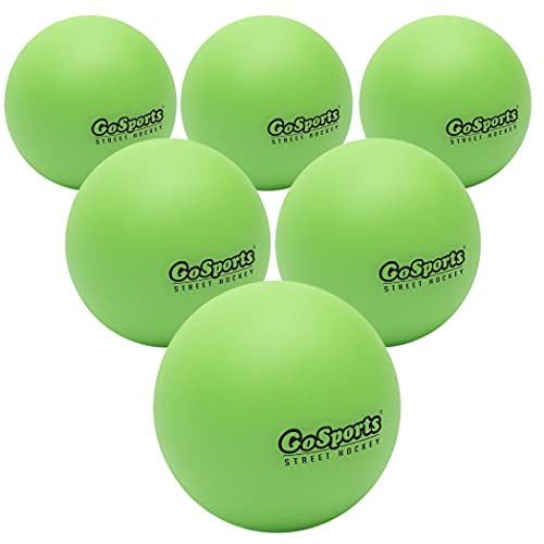 GoSports Street Hockey - Choose Between Goal Set with Sticks, Balls (6 Pack) or Sticks (2 Pack) - style: Street Hockey Balls - 6 Pack