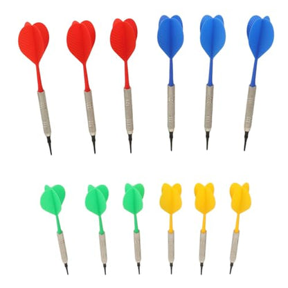 Professional Darts, Beginner Friendly 4 Colors Soft Tip Darts Plastic with 100PCS Tips for Electronic Dartboard