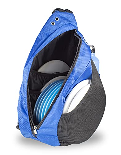 Disc Golf Backpack Slinger Bag | 6-12 Discs | Multiple Colors - color: Blue