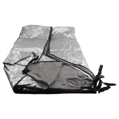 Sunproof Table Tennis Table Gray Outdoor Dust Protector Impermeable Pong 280x153x73cm 190t Polyester Having Storage Bag Tables(190T) - size: 190T