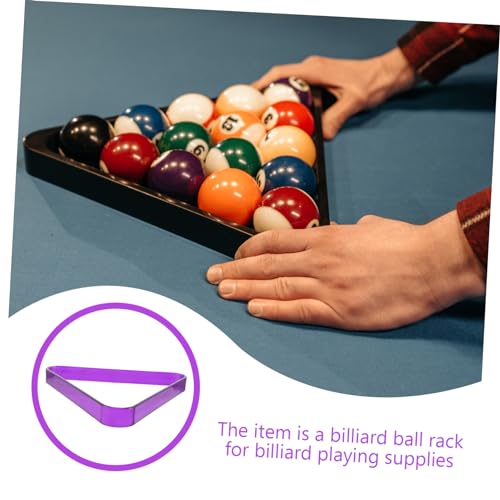Table Billiard Rack Triangle Mini Pool Balls Holder for Billiards Durable Balls Storage Rack for Cue and Pool Compact Design for Easy Use