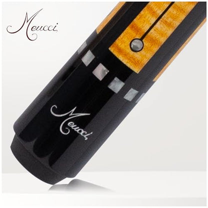 Meucci Pool Cue-Recession Buster 5-Pool Stick with Curly Maple Forearm-High Impact Cue Tips-Coated Irish Linen Wrap-19 Oz Low Deflection Pool Cue Stick-Professional Cue Stick