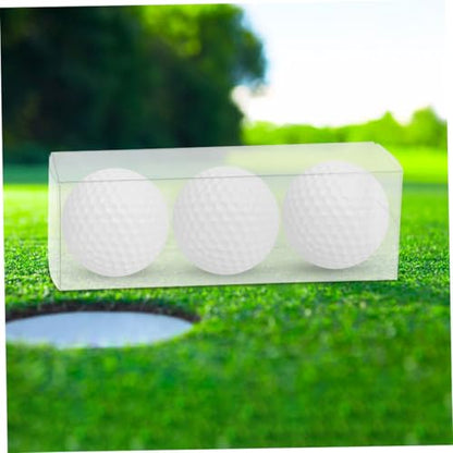 4pcs Clear Pet Golf Display Case Transparent Foldable Packaging Box for Home Office Showcase Your Collection Versatile Storage Options