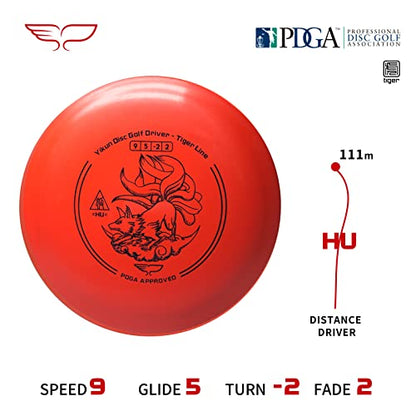 Yikun Disc Golf Starter Set PDGA Approved 165-175g-4 Pack for Beginners with Disc Golf Driver, Mid-Range, Disc Golf Putter and Mini Disc