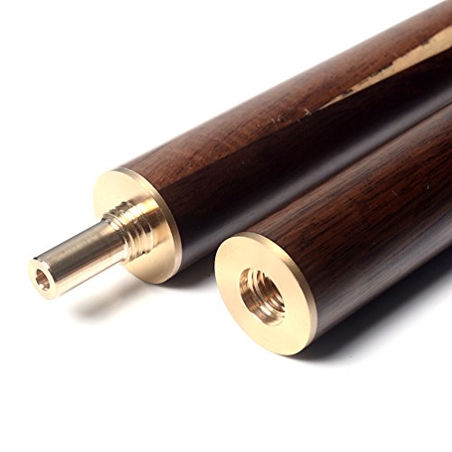 CUESOUL 3/4 Jointed Snooker Cue 57 inch Handcraft with Extension/Joint Protector Packed in Leatherette Cue Bag - color: 306 with Cue Bag