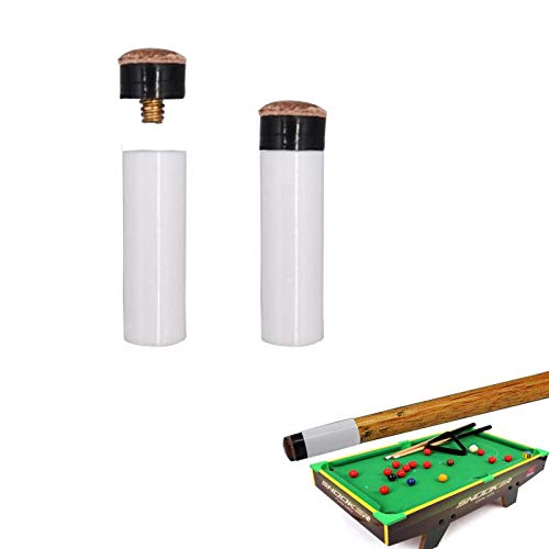 20 Pieces 12mm Pool Cue Tips Slip on Cue Tip Replacement Billiard Cues Tips Screw-on Tips with Pool Cue Stick Ferrules