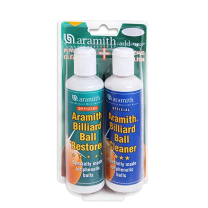 Aramith Phenolic Billiard Ball Care - color: Cleaner and Restorer Set