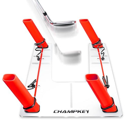 CHAMPKEY Magnetic Golf Swing Trainer - Swing Plane Training Aid - Improve Swing Accuracy and Skills for Indoor and Outdoor Training