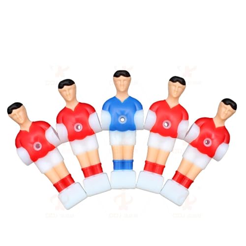 kowaku 6-Pack Desktop Foosball Figures Set, Sports Table Accessories for Children, Mini Soccer Player