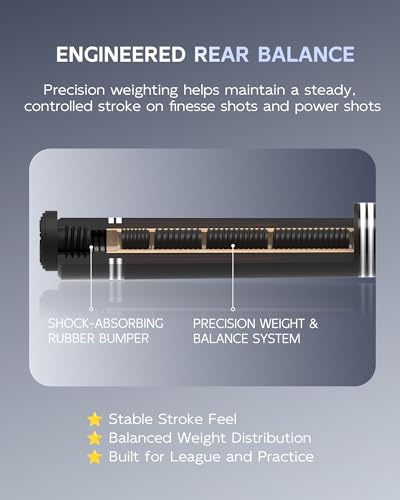 CRICAL RICAL Carbon Fiber Pool Cue 58” 19oz Billiard Cue Pro Taper Shaft Low Deflection Pool Cue Stick Professional Hand-Made Inlay Pool Stick with 12.5mm Tip-Competition Level, Ultra-Smooth - color: Black Set